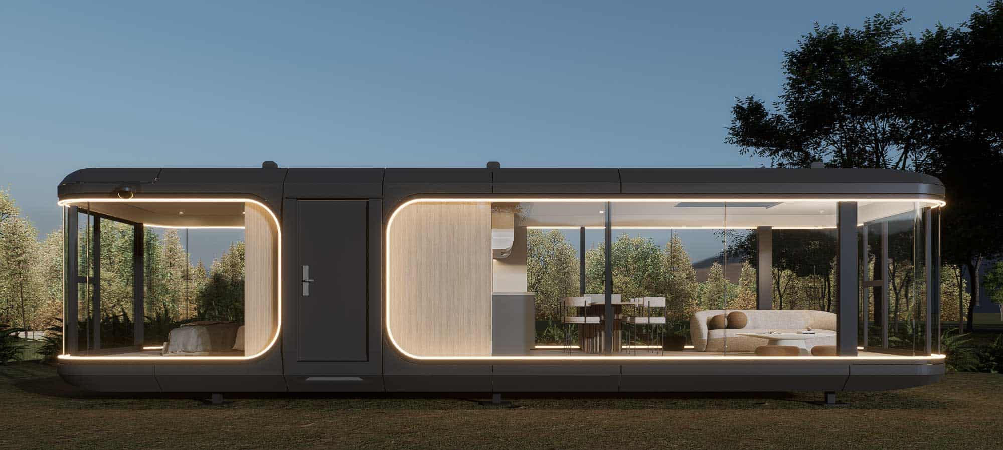 Vivienda moderna y ecológica AVITA MX con diseño innovador y eficiencia energética. Ideal para un es.
